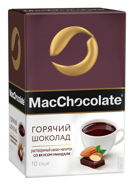 Какао-напиток Горячий шоколад  MACCHOCOLATE миндаль 10х20г