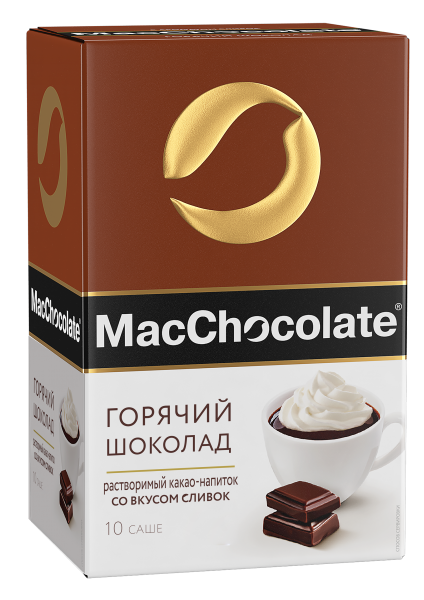 Какао-напиток Горячий шоколад MACCHOCOLATE сливочный 10х20 г