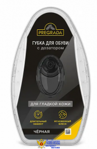 Губка для обуви с дозатором PREGRADA Черная 6 мл