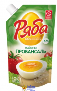 Майонез РЯБА "Провансаль" 67% 192 г