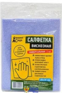 САЛФЕТКИ Хоз Вискоза 30*38 мм 5 шт