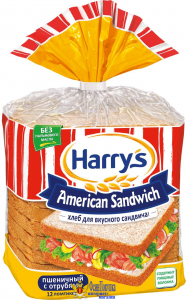 Хлеб сэндвичный Harrys Пшеничный с Отрубями 515 г