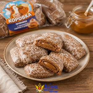 Пряники Коровка с начинкой Варёная сгущёнка Рот Фронт 300 г
