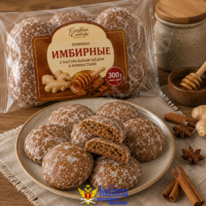 Пряники Имбирные 300 гр/ КП Полет