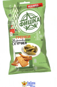 Гренки ФИШКА ржаные маринованные огурчики 120 г