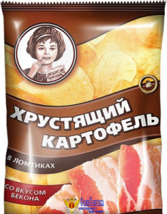 Чипсы ХРУСТЯЩИЙ КАРТОФЕЛЬ бекон 70 г