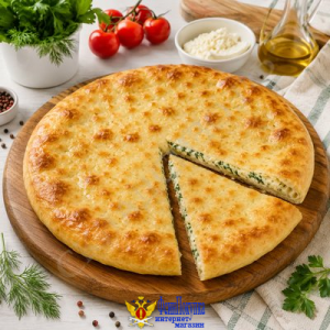 Пирог Осетинский с творогом и зеленью, вес 500 гр.