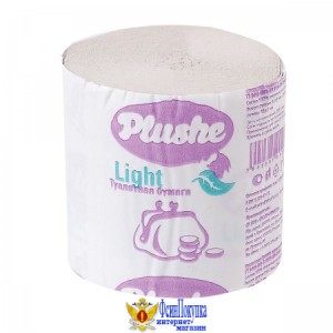 Бумага туалетная PLUSHE "Light" однослойная без втулки