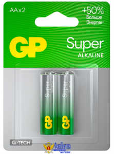 Батарейка GP "Super" AA алкалиновая 2 шт.