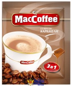 Напиток кофейный растворимый MACCOFFEE 3в1 Карамель м/у 10х18г