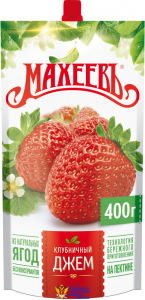 Джем МАХЕЕВЪ клубничный 400 г