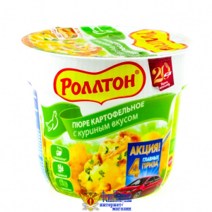 Пюре картофельное РОЛЛТОН с куриным вкусом с сухариками 40 г