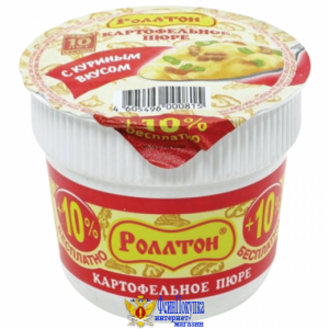 Пюре картофельное РОЛЛТОН с куриным вкусом с сухариками 40 г
