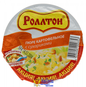 Пюре картофельное РОЛЛТОН с куриным вкусом с сухариками 40 г