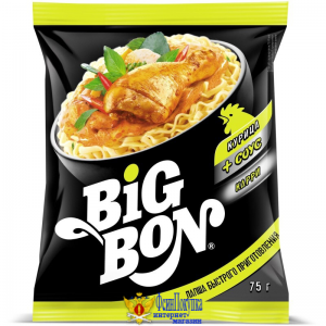 Лапша BIG BON с курицей и соусом сальса 75 г