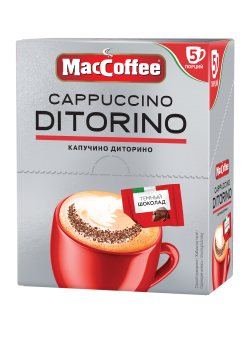 Напиток кофейный растворимый MACCOFFEE Cappuccino di Torino с темным шоколадом 5x25,5г