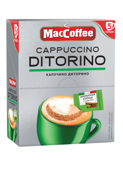 Напиток кофейный растворимый MACCOFFEE Cappuccino di Torino с корицей 5х25,5 г