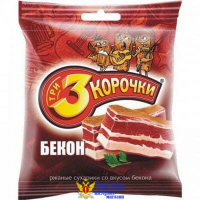 СУХАРИКИ 3 Корочки Ржаные с Беконом 40 г