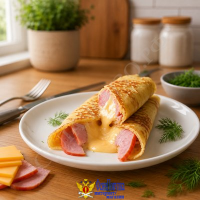 Блины с ветчиной и сыром 210 гр.