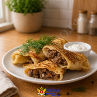 Блинчики с мясом 4х70 грамм