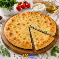 Пирог Осетинский с творогом и зеленью, вес 500 гр.