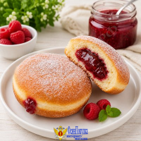 Пончики с малиновым джемом 2х80 г