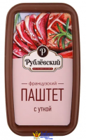 Паштет РУБЛЕВСКИЙ "Французский" с уткой 175 гр