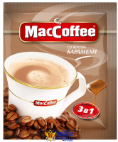 Напиток кофейный растворимый MACCOFFEE 3в1 Карамель м/у 10х18г
