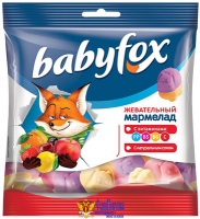 Мармелад жевательный BABYFOX "Бегемоты" 70 г