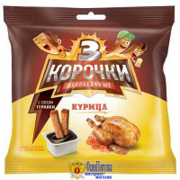 Сухарики ТРИ КОРОЧКИ ржаные курица с соусом терияки 60 г