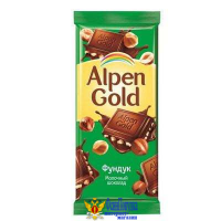 Шоколад ALPEN GOLD молочный с фундуком 80 г